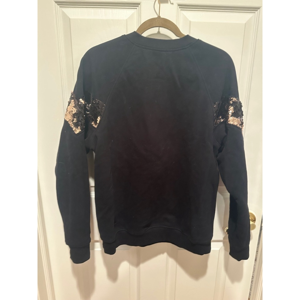 Angelika Jozefczyk Sweatshirt Black Gold Size Medium - Picture 2 of 5